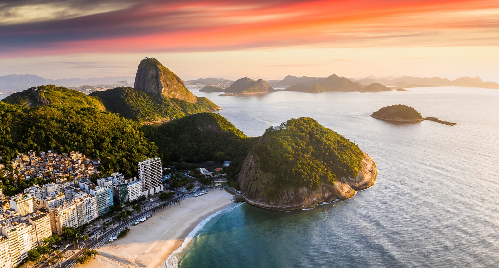 warm-places-to-travel-in-january: rio de janeiro during a sunset