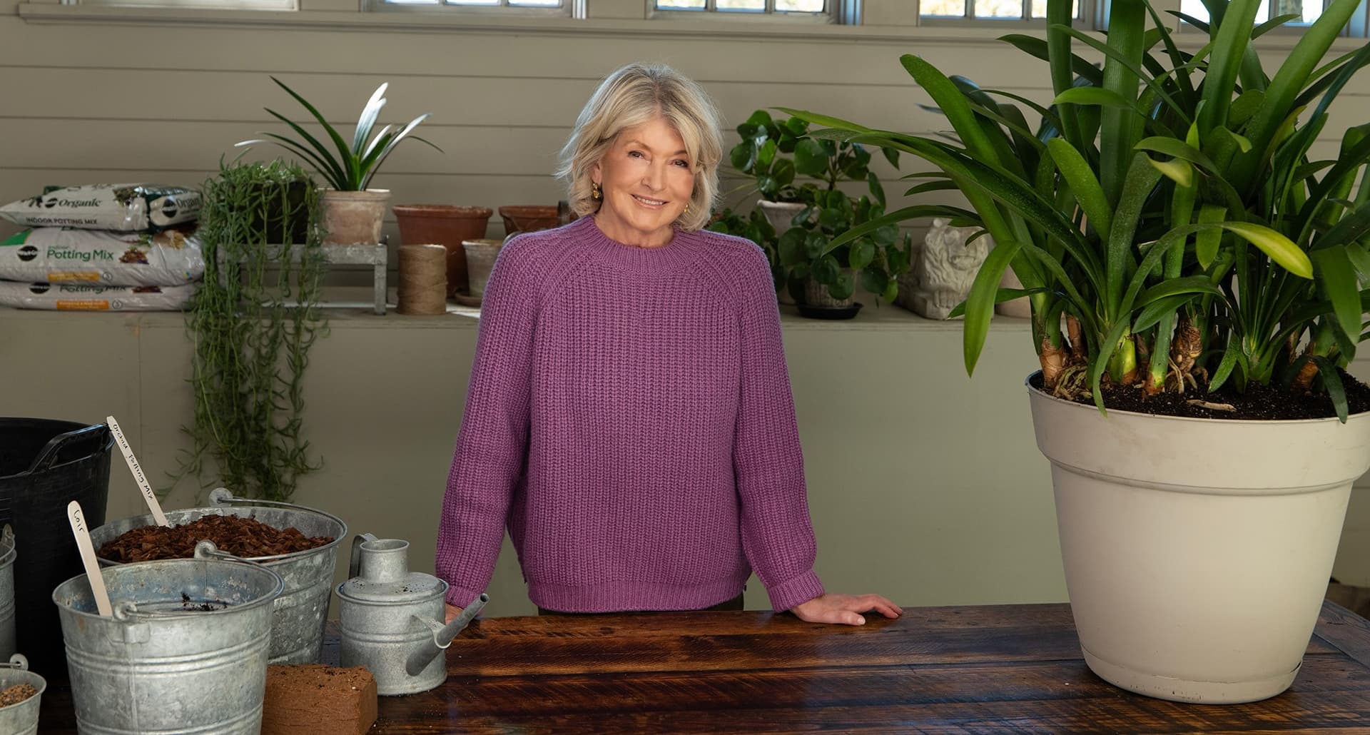 martha-stewart-anti-aging-secret-stewart-at-potting-table
