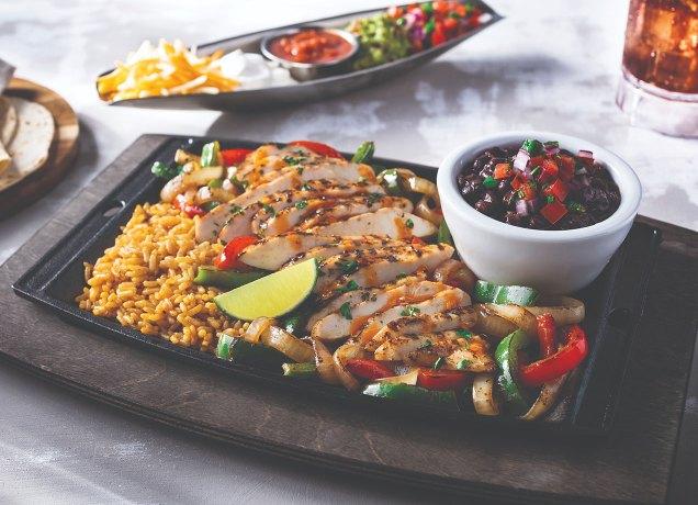 low carb at chili's: chili's chicken fajitas