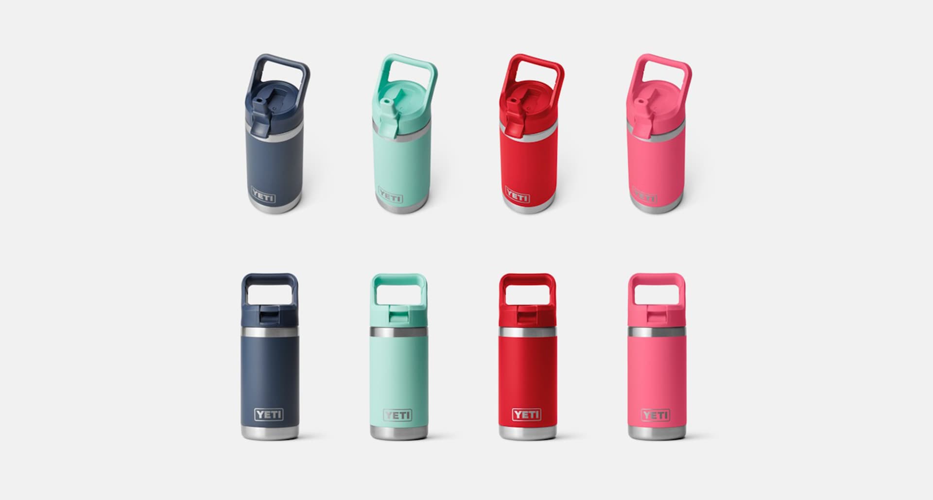 yeti-jr-best-kids-water-bottles: the yeti rambler jr in different colors