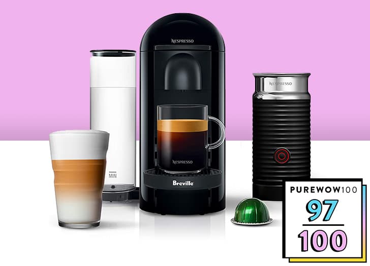Nespresso VertuoPlus: A black Nespresso VertuoPlus machine