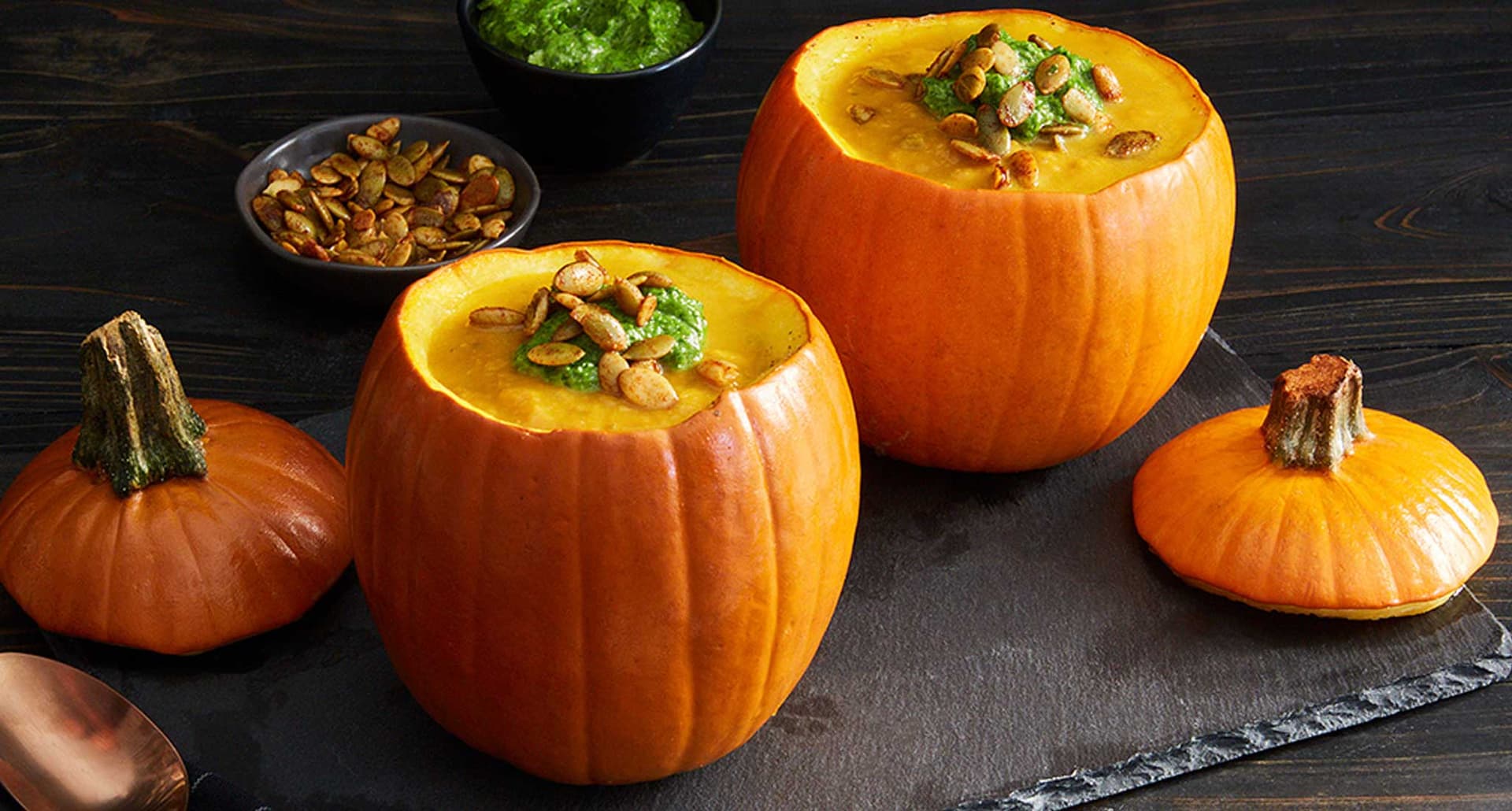 October Dinner Ideas 2026: Pumpkin soup bowls