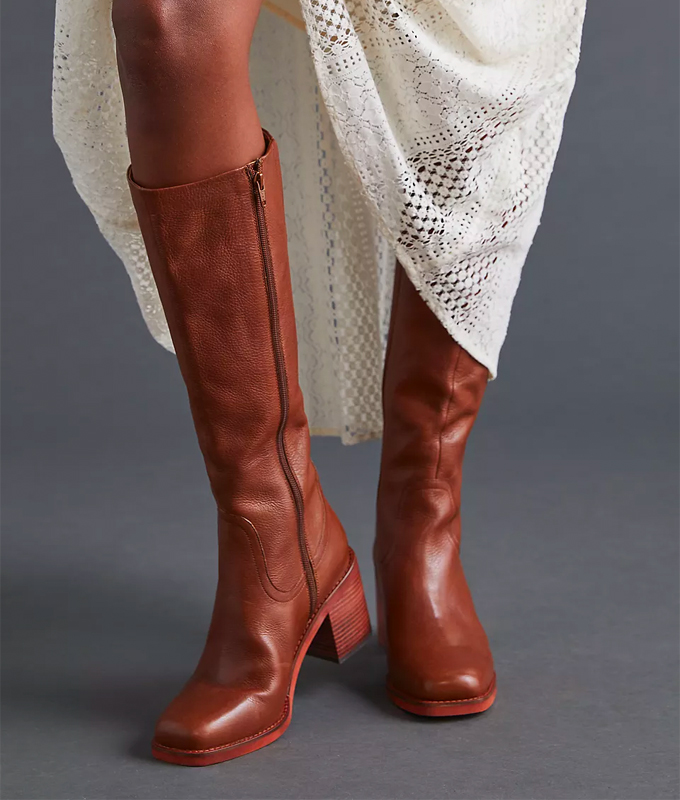 Knee high boots store 16 inch calf